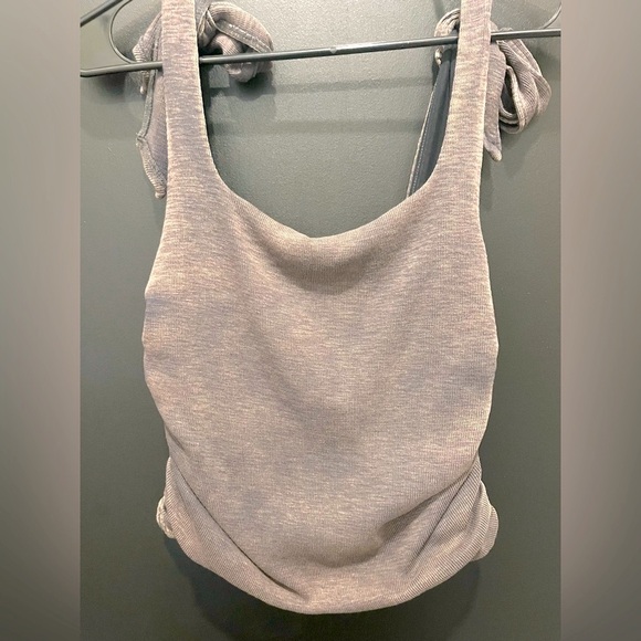 Free People ribbed shoulder tie Tank…. - Picture 8 of 15